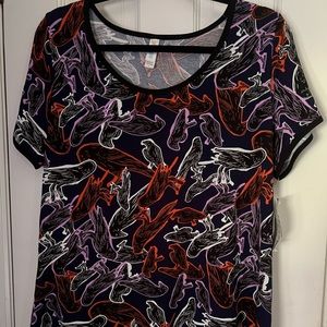 Lularoe classic T size L new with tags Halloween ravens